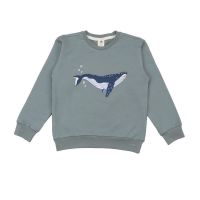 Walkiddy Sweatshirt The Great Whales GWGR32-501 blau