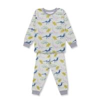 Sense Organics Pyjama Long John Dinos grau